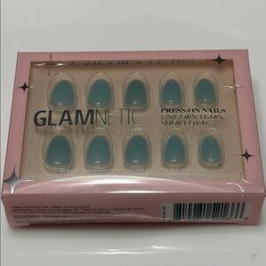 New Glamnetic Reusable Press On Nails - Unicorn Tears short oval